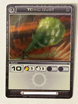 Chaotic 130/232 Toxic Gust Super Rare Ripple Holo Foil Attack Card - Image 1