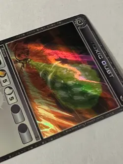 Chaotic 130/232 Toxic Gust Super Rare Ripple Holo Foil Attack Card - Image 2