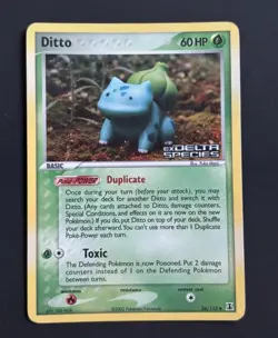 Pokemon Card-Ditto-Holo-Delta Species-36/113-ENG-Stamped-Good - Image 1