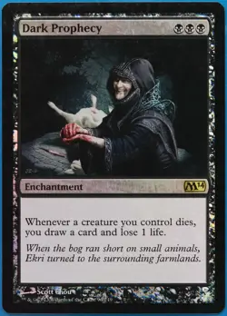 Dark Prophecy FOIL Magic 2014 / M14 PLD Black Rare CARD (509411) ABUGames - Image 1