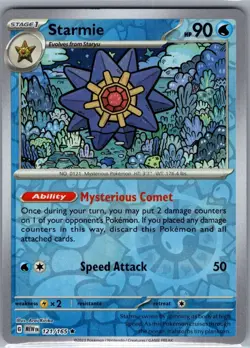 Starmie 121/165 Reverse Holo SV: Scarlet & Violet 151 - Pokemon Card - NM - Image 1