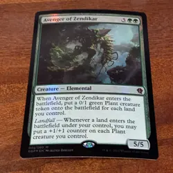 Avenger of Zendikar 1 Duel Decks: Zendikar vs. Eldrazi FOIL MTG TCG CARD NM - Image 1