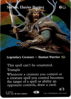 MTG Surrak, Elusive Hunter (Borderless) Tarkir: Dragonstorm Rare #350 - Image 1