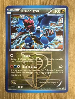 Pokemon TCG Druddigon BW Black Star Promos BW80 Holo Promo MP - Image 1