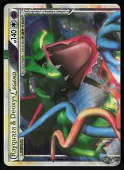 Pokemon Rayquaza & Deoxys LEGEND 89/90 HGSS Undaunted LEGEND Moderately Played - Image 1