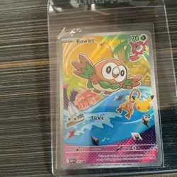 Pokemon TCG Rowlet 043 Promo Illustration Mega Evolution Mint Condition - Image 1