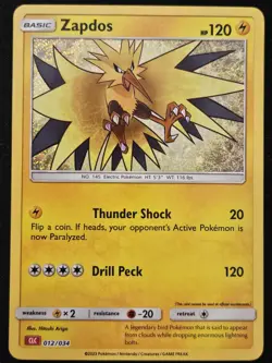 Zapdos 012/034 CLC Classic Collection Charizard Deck Holo Pokemon TCG 2023 NM - Image 1