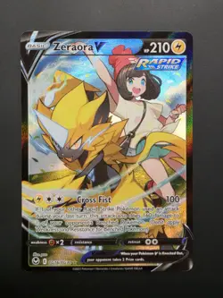Pokemon TCG Zeraora V TG16/TG30 Silver Tempest Ultra Rare Full Art Holo 210HP - Image 1
