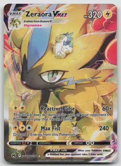 Zeraora VMAX GG42/GG70 Crown Zenith Galarian Gallery Pokemon Holo NM VMAX Rare - Image 1