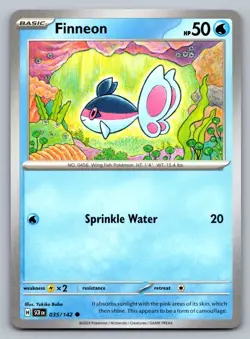 Pokemon TCG SV07: Stellar Crown Finneon 035/142 - Image 1
