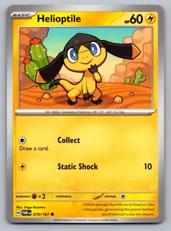 Pokemon TCG SV06: Twilight Masquerade Helioptile 070/167 - Image 1