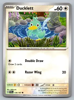 Pokemon TCG SV06: Twilight Masquerade Ducklett 139/167 - Image 1