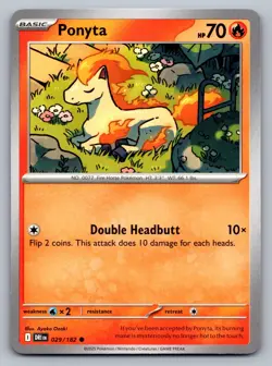 Pokemon TCG SV10: Destined Rivals Ponyta 029/182 - Image 1