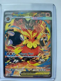Mega Emboar ex Ascended Heroes 273/217 Special Illustration Rare Pokemon TCG NM - Image 1