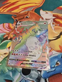 Pokemon 2020 Champions Path Charizard VMAX 074/073 Secret Rare Full Art Holo - Image 2