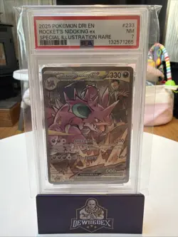 Pokemon TCG: Team Rocket's Nidoking ex 233/182 SIR (PSA 7) Destined Rivals - Image 1