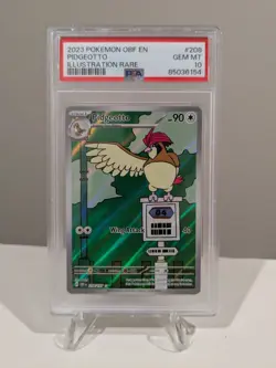 Pidgeotto 208/197 -- PSA 10 -- Pokemon OBF Obsidian Flames Illustration Rare - Image 3