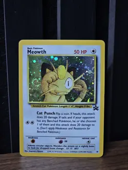 Pokemon TCG Wotc Promo Meowth 10/53 Holo Promo 1999 English 50 HP - Image 1