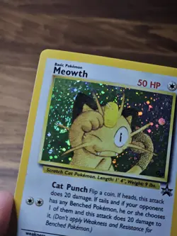 Pokemon TCG Wotc Promo Meowth 10/53 Holo Promo 1999 English 50 HP - Image 3