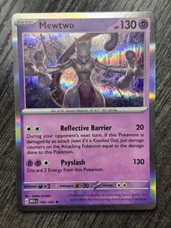 Mewtwo 150/165 SV: Scarlet & Violet 151 Holo Rare Pokemon TCG NM - Image 1