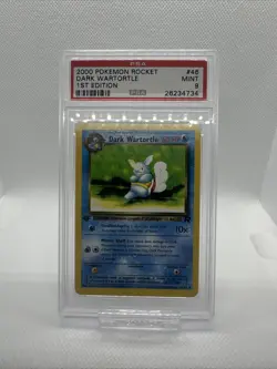 2000 POKEMON ROCKET #46 DARK WARTORTLE 1ST EDITION PSA 9 MINT - Image 2