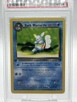 2000 POKEMON ROCKET #46 DARK WARTORTLE 1ST EDITION PSA 9 MINT - Image 3