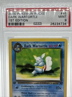 2000 POKEMON ROCKET #46 DARK WARTORTLE 1ST EDITION PSA 9 MINT - Image 4
