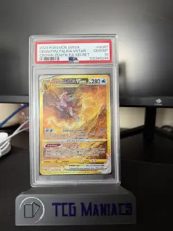 2023 POKEMON SWSH CROWN ZENITH FA SECRET ORIGIN FORME PALKIA VSTAR #GG67 PSA 10 - Image 1