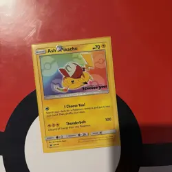 Pokemon TCG Ash's Pikachu SM108 Promo - Image 1
