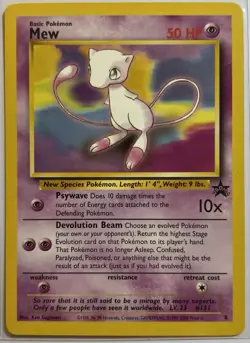 Mew #8 Black Star Promo WOTC 2000 Pokemon TCG LP - Image 1