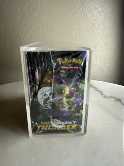 Pokemon TCG Sun & Moon Lost Thunder Booster Box SEALED w/Acrylic Case - Image 2