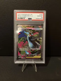 PSA 10 Mega Charizard X Ex 109/094 - Phantasmal Flames 2025 Pokemon TCG - Image 3
