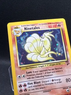 Ninetales 013/130 Base Set 2 Holo MP- SWIRL Pokemon TCG Wizards Of The Coast - Image 4
