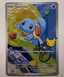 Pokemon Squirtle 039 Holo Promo ME: Mega Evolution Promo Pokemon Near Mint - Image 1