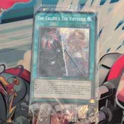 The Fallen & The Virtuous CH01-EN019 Secret Rare SEALED 1st Edition Yugioh Mint - Image 1