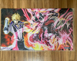 Yugioh Official Playmat Jack Atlas & Scarlight Red Dragon Archfiend Yu-Gi-Oh Day - Image 1