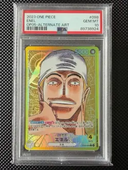 ONE PIECE PSA 10 GEM MINT OP05-098 Leader Card Enel Alternate Art Japanese - Image 1