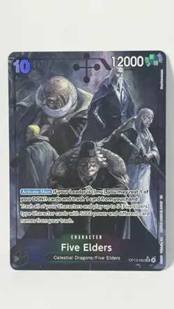 Five Elders OP13-082 SR Carrying On His Will Foil Alt Art English - Image 1