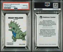 Tyranitar 🦖 PSA 10 💎 P.M. Center X Bear Walker Card Serialized /250 POP 10 - Image 3