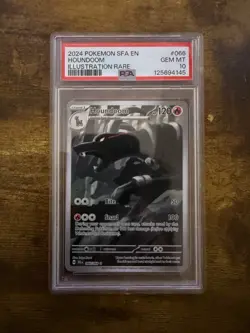 Pokemon 2024 Shrouded Fable Houndoom Illustration Rare Holo Card #066/064 PSA 10 - Image 1