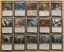 Budget Casual MTG Commander Deck Green Black Graveyard W Izoni Center Of The Web - Image 1