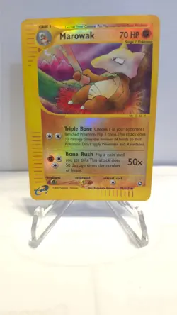 Marowak 54/147 Uncommon Reverse Holo LP Aquapolis Pokemon Card TCG Vintage - Image 1