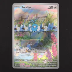 Pokemon TCG Card Swablu 213/182 Paradox Rift Illustration Rare Holo - NM - Image 1