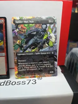 Spider-Man Noir (Borderless) Marvel's Spider-Man Regular 0204 + Free Foil Card - Image 3