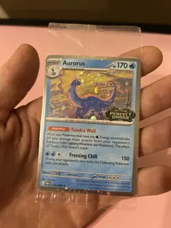 Aurorus - Perfect Order Stamped Holo Promo Pokemon Card POR 024/088 Sealed - Image 2