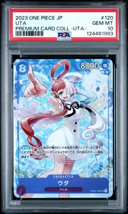 2023 One Piece Japanese Uta Premium Card Collection PSA 10 #120 - Image 1