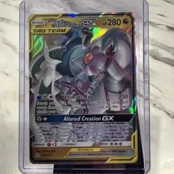 Arceus, Dialga, and Palkia GX Card - 156/236 - Pokemon Cosmic Eclipse - Image 1