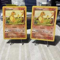 Charmander 046/102 Base Set Regular x2 1999 Pokemon Cards - Image 1