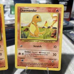 Charmander 046/102 Base Set Regular x2 1999 Pokemon Cards - Image 3
