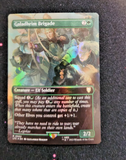 MTG Galadhrim Brigade 0502 - Rare Borderless Foil - Excellent/Lightly Played - Image 2